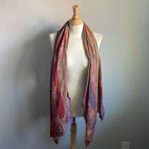 Indian Woven Silk Scarf